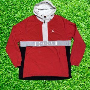 Air Jordan Half Zip Anorak Windbreaker Size Large